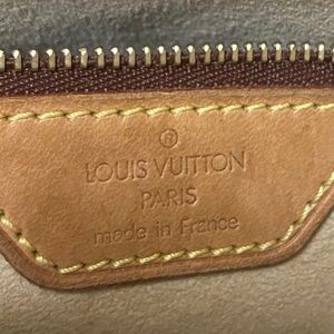 Authentic Louis Vuitton Classic Brown Monogram Looping Shoulder Bag